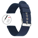 16mm 18mm 20mm 22mm 24mm Nylon Woven Strap for Omega for Seiko Wristband Military Sport Watch Band Canvas Belt Men's Accessories