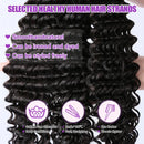 The Caspian Collection | European Human Hair Deep Wave Bundles, 3-Piece Set
