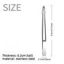 Stainless Steel Precision Tweezers Slant Tip Multi Functional Grooming Tool for Eyebrow Beard Facial Care