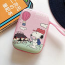 Snoopy Headphone Storage Bag Cute Large Capacity Coin Bag Portable Bag Animation Headphone USB Data Cable U Stick Storage Box