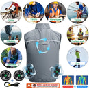 The Arctic Mantle | 5V/12V Active-Cooling Hooded Vest with Integrated Fan Array