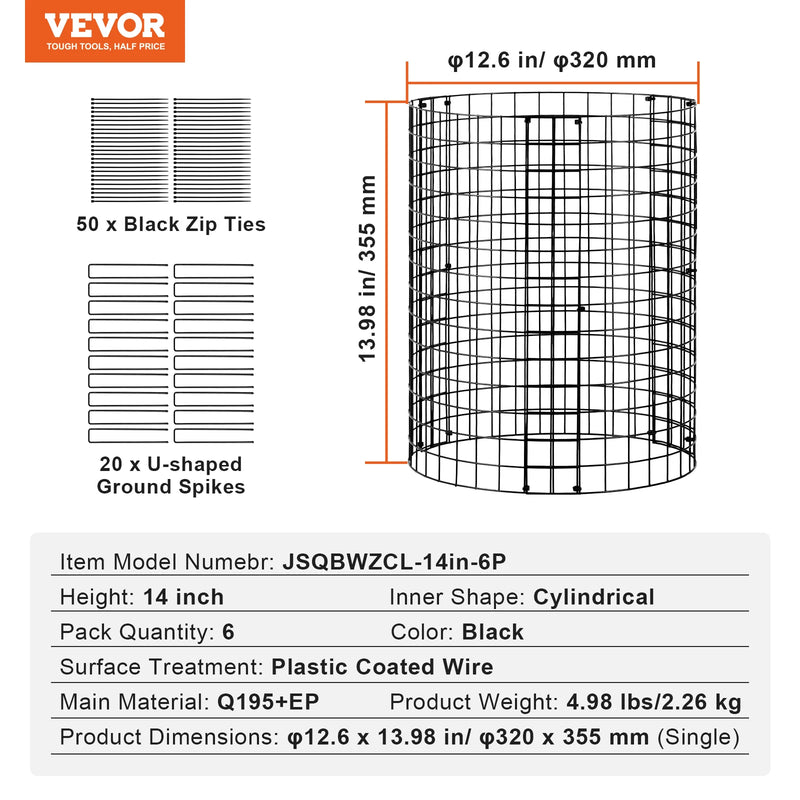 SucceBuy 10 Pack Plant Protector from Animals Plant Protector Plant Cages Flowers & Vegetables Keeps Bunny Chicken Squirrels Out