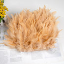 1 Meter Natural Turkey Feathers Trims 10-15cm for Sewing Ribbon Clothing Fringe Plumes Decoration DIY Crafts Wedding Party Dress