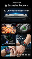 1000mAh Battery Smart Watch IP68 Waterproof Bluetooth Call 1.83" HD Men Sports Blood Oxygen Smartwatch 2026 New