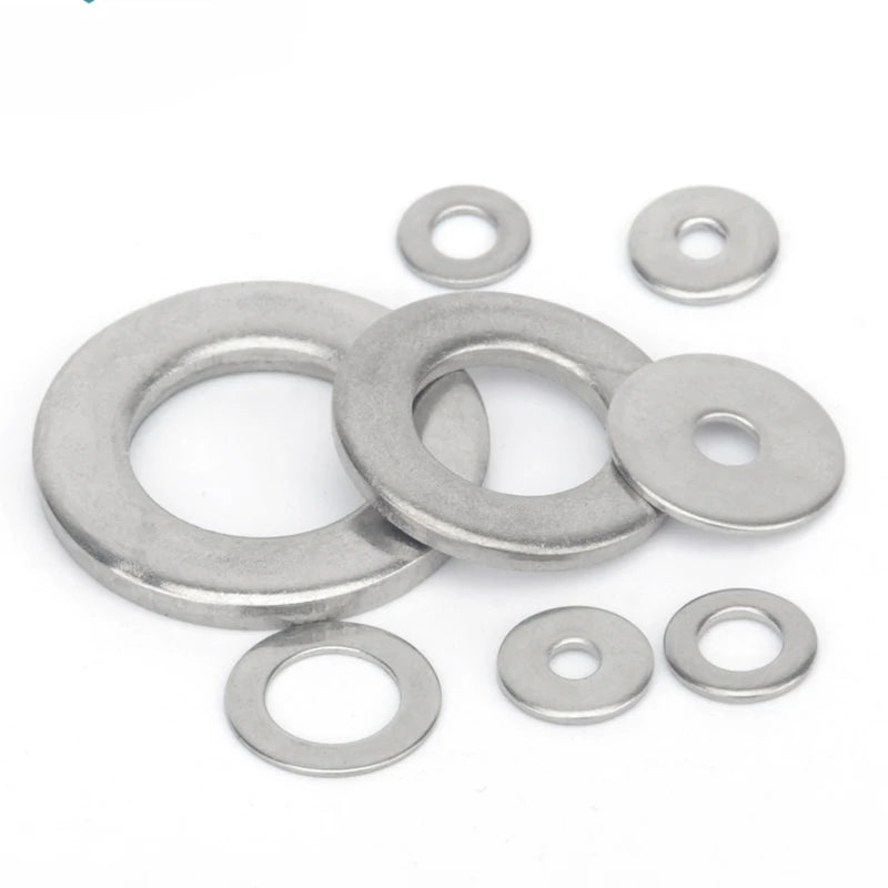 M1.6 M2 M3 M5 M6 M8~ M24 304 Stainless Steel Gasket Ultra-thin Metal Screw Flat Washer Standard Increase Thickened Meson Washer