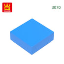 Wange 666PCS/lot 3070 1x1 Light Area Wooden Moc Loose Parts Compatible with Bricks DIY Children's Toy Assembly Gift Storage Box