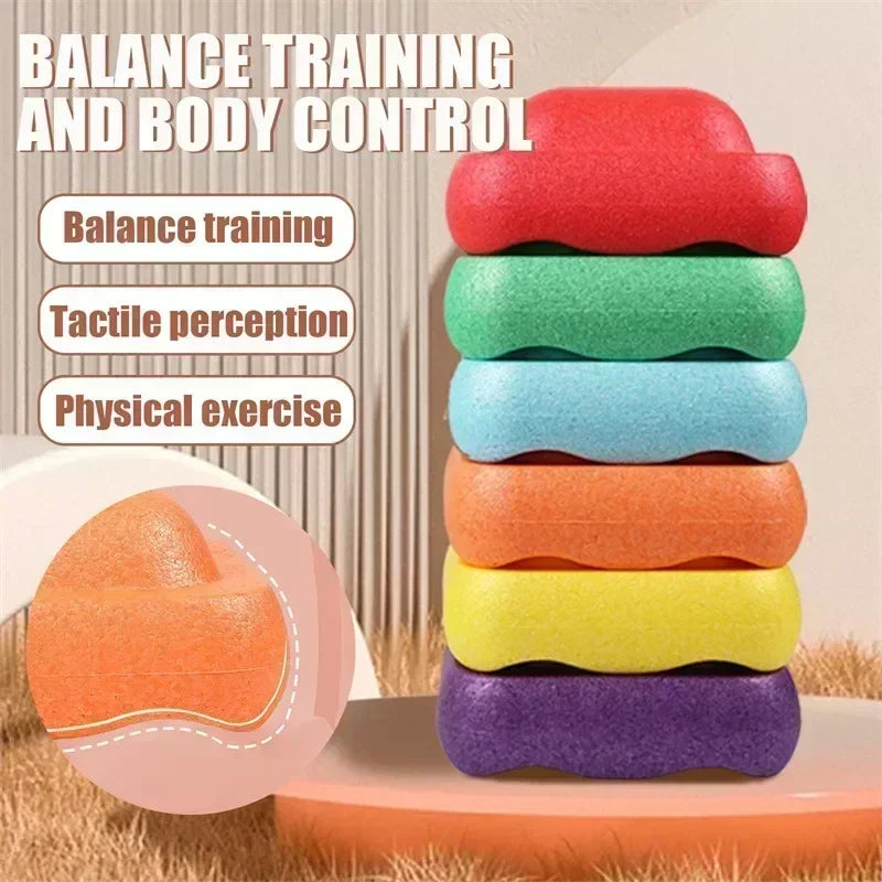 New Sports Baby Toys Balance Gift 1/2/3Pcs Children's Training Foam Step Sensory Tube Assisted Outdoor Game Stacking Stones Gift