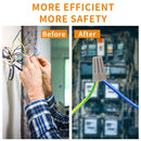 50 Stk./25 Stk. Fast Connector Federkappe Crimp-Endklemme AWG24-7 Isolierte elektrische Einsteckverbindung Rotierende Drahtverbindung