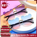 Kids Sunglasses Bear Shaped Cute Sun Glasses Children Trendy Cartoon Outdoor Anti-Glare Glasses For Boys Girls Eyewear