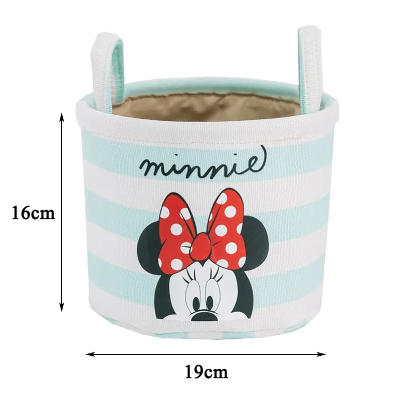 Disney Winnie The Pooh Desktop Storage Box Cartoon Minnie Sock Storage Basket Snack Sundries Cosmetic Storage Basket Party Gift