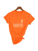 Be Different T-Shirts Lustiger Spruch T-Shirt Sommer Mode Hipster Slogan T-Shirts Damen Freizeit T-Shirts Camisetas Sommer Spruch Shirt