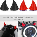 20 Paar E-Bike-Helm-Saugnapf-Dekoration Motorradhelme männliche und weibliche Modelle Teufelshorn-Dekoration