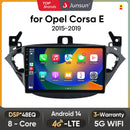 Junsun Android Wireless CarPlay Auto Car Radio For Opel Corsa E 2014-2019 2015 2016 Intelligent Systems DSP SWC RDS GPS FM BT