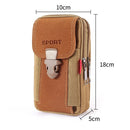 Fashionable and Multifunctional PU Leather MEN'S Belt Bag, Outdoor Travel Sports Phone Case, Soft Bag, Belt Backpack