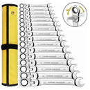 8pcs 72-Tooth Durable Ratchet Wrench Set Metric 8-19mm Multi-Function for Garage Home DIY Repair Maintenance Ideal Party Gift