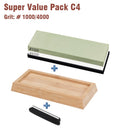 XITUO Kitchen Knife Sharpener Whetstone Quick Sharpening Stones  Water Grinding Stone 2-IN-1 2000 5000 10000 grit Accessories