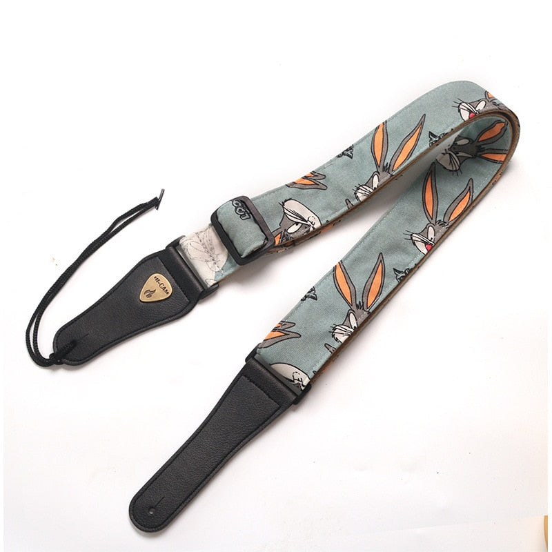 Embroidered Guitar Strap National Style Shoulder Strap Ribbon Musical Instrument Strap Guitar Strap Instrument Guitar Part