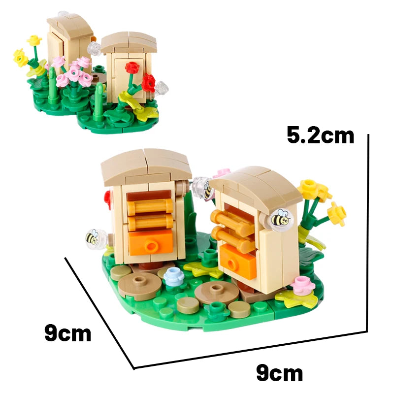 MOC City Series Building Blocks Figure Furniture House Kitchen Medieval Accessories DIY Bricks Set Christmas Toys for Kid Gifts
