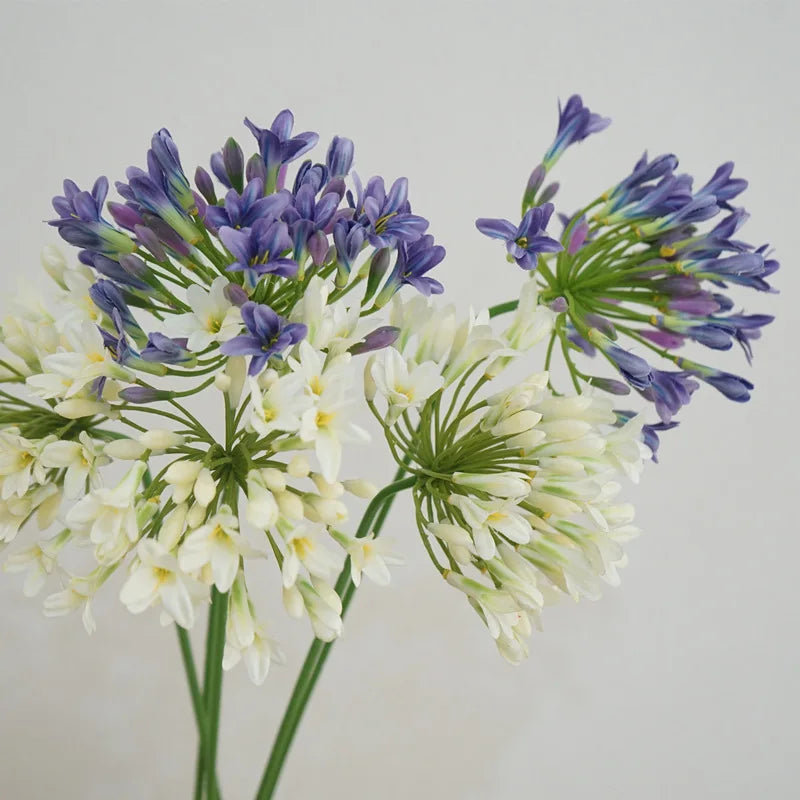 Luxury African agapanthus branch home table decoration silk artificial flowers Photo props hotel decor flores artificiales