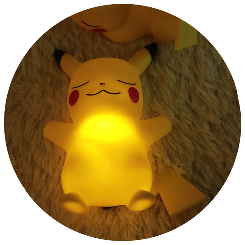 Pokemon Pikachu Night Light Glowing Children Toy Pokemon Pikachu Cute Bedside Lamp Children's Birthday Christma