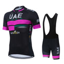 UAE 2023 Pro Team Cycling Racing Jersey Maillot Ciclismo Short Sleeve Summer Mens Road Cycling Bib Gel Shorts Kit Ropa De Hombre