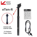 KS Eten -R ETEN-I Travel Seatpost, Remote Mountain Downhill Bike Dropper, EXA, Travel 100, 125mm, 30.9mm, 31.6mm x 100mm