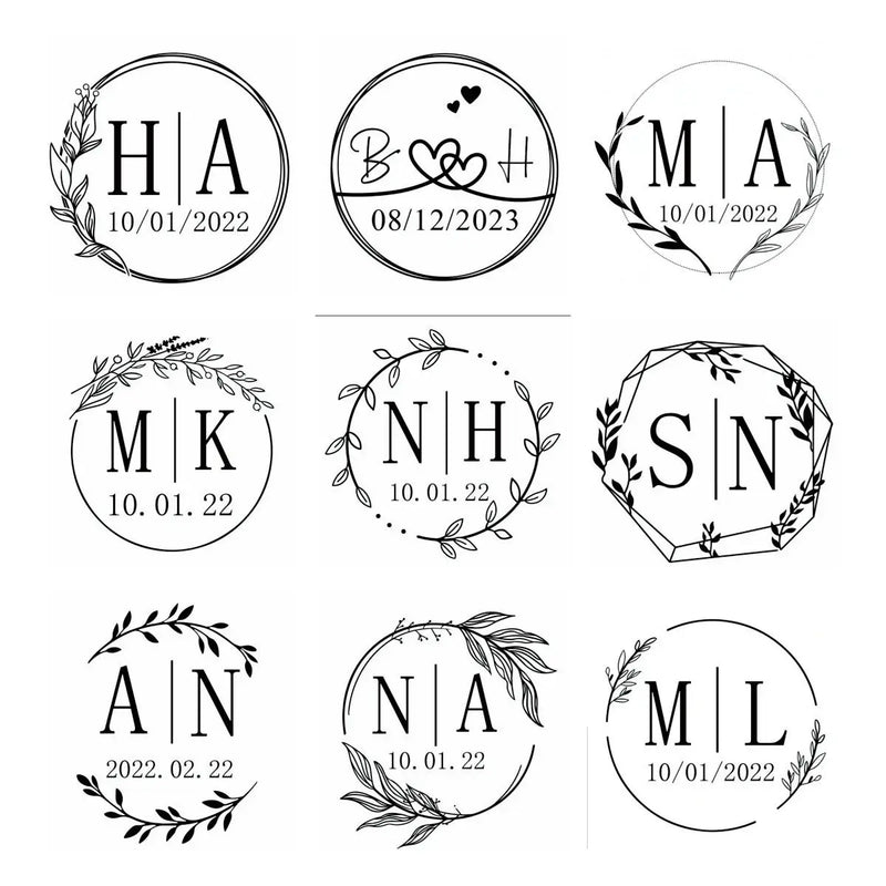 96 Pcs Personalized Round Circle Label Stickers Custom Name Date Thank You Stickers for Bridal Shower Party Favors