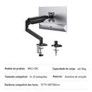 Articulated Arm Monitor Holder Mount Desktop Full Motion Monitor Mechanical Spring Arm Aluminum Support Monitor
