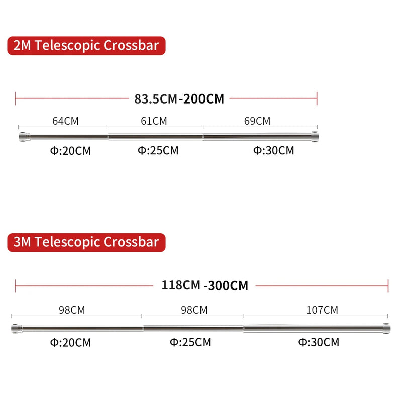 Telescopic Crossbar Universal Photo Background Support System Kit Adjust Height Backdrop Stand for Photography Photo Studio Boom