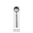 Retro Scrub 304 Stainless Steel Flatware Kitchen Cutlery Set Steak Knife Fork Spoon Set Dessert Fork Vintage restaurant Cutlery