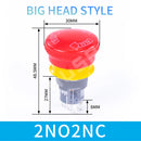 16mm22mm Ultra Short Style emergency stop button switch waterproof mushroom head Rotation reset Anti-slip with lights