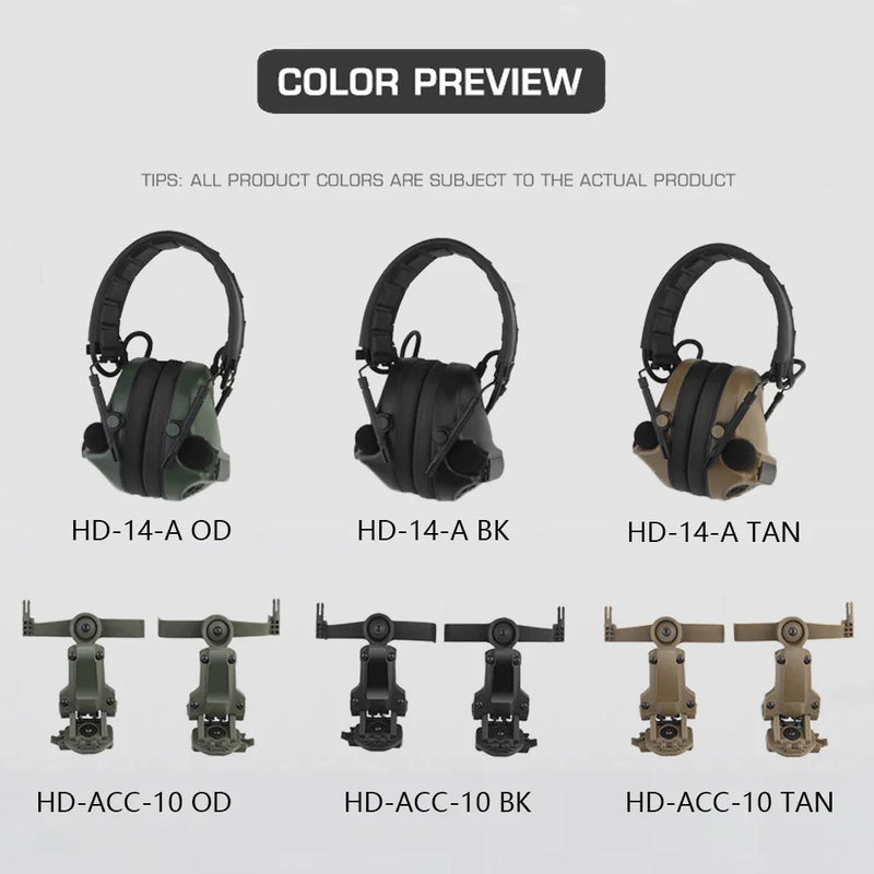 COM TAC Gen 5th Detachable Headband Tactical Headset(Not Noise) /OPS Fast Helmet ARC Rail Adapter For Com-Tac II III C4 C5 C6