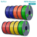 SUNLU 10KG PETG/ABS Filaments 10Rolls 3D Filament 1KG/roll 1.75mm 100% Filament Lines Up Neatly For 3D Printing From EU US