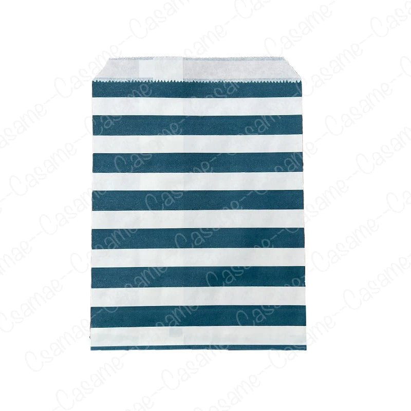 50 pcs 5x7 inch Paper Bag Four Leaf Clover Polka Dot Wavy Kraft Paper Bag Mixed Cookies Candy Gift Wrapping Bag For Christmas