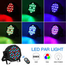 Fieryzeal 2PCS LED Par Light RGBW DMX Stage Flat Par Lighting Effect DJ Disco Party Bar Wedding Birthday Show Lights