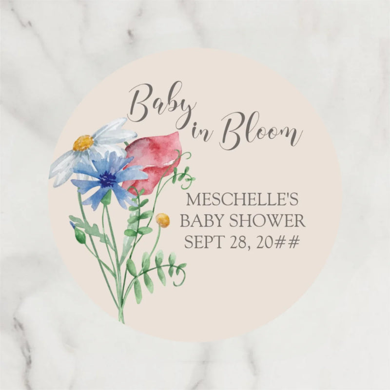 Customized wedding thank-you circular stickers, suitable for occasions such as weddings, birthdays, baptisms, and anniversaries.