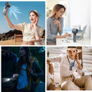 4000mAh Rechargeable Handheld Turbo Fan 199 Gear Wind Speed Semiconductor Refrigeration Cooling Fan Portable Personal Fan