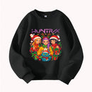 Christmas Kids Crew Neck Sweatshirt with Festive Cartoon Characters for Holiday Fun