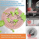 2Pcs Round Silicone Drain Hair Catcher, Kitchen Sink Strainer Bathroom Shower Bath Stopper Drain Cover Hair Trap for Kitchen
