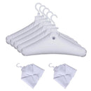 5pcs/Pack Inflatable Clothes Hanger Foldable Creative Hanger No Trace Rotatable Home Travel Portable Clothing Storage Rack