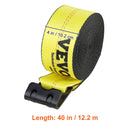 VEVOR 30/40ft Winch Truck Straps with Flat Hook Flatbed Tie Downs Cargo Control for Trailers Towing Farms Rescues Tree Saver