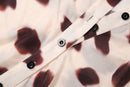 Nibber Music Festival Silk Scarf Strap Patchwork Dress Women Sexy Single-Breasted Full Sleeve Polka Dot Print Hottie Bodycon