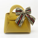 10pcs Easter Leather Mini Gift Bags With Bow Ribbon Packaging Box Wedding for Guest Candy Handbag Bag Birthday Party Decor bag