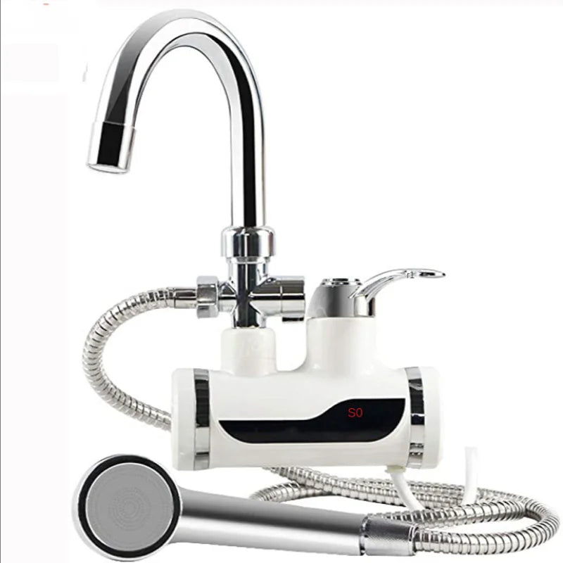 Electric Kitchen Water Heater Tap Instant Hot Water Faucet Heater Cold Heating Faucet Tankless Instantaneous Water Heater