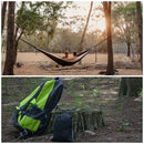 Portable Parachute Camping Single Double Hammocks 102x55inch Indoor Outdoor Hiking Travel Beach Swing Hammock with 2 Tree Straps