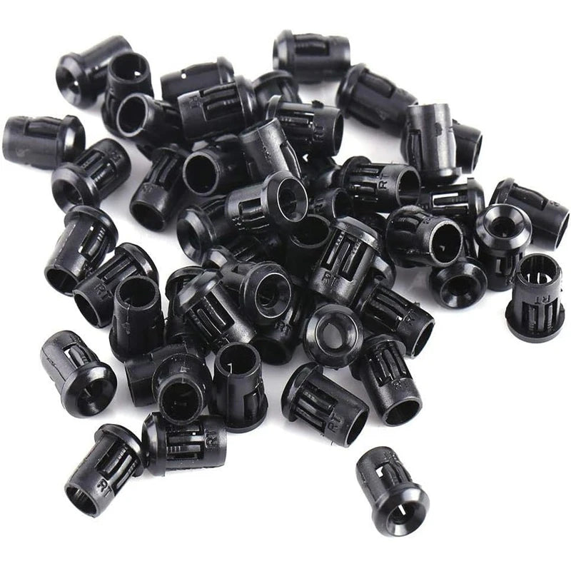 25/50pcs Black Plastic Lamp Bases 3mm/5mm/8mm/10mm LED Diode Holder Black Clip Bezel Socket Mount DIY Light Emitting Diode