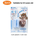 2-4Pcs/Set Soft Silicone Pencil Grasp for Kids Writing Training Posture Correction Learning Aid Stationery Set Beginner Tools