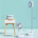 P10 Portable Folding Fan 10800mAh USB Remote Control Air Cooler Silent Rechargeable Wireless Floor Standing Fan For Outdoor Home