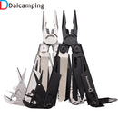 Daicamping DL12 Outdoors Stripper Camping Gear Multi Pliers Multifunctional 7CR17MOV Folding Knife Tools Multitool Clip Clamp