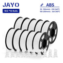 The LayerStack | 10-Roll 1.75mm 3D Printer Filament Collection (PLA / PETG / SILK)